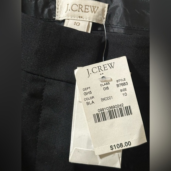 NWT J. Crew Cropped Suiting Pant in Wool 10 - Picture 4 of 4